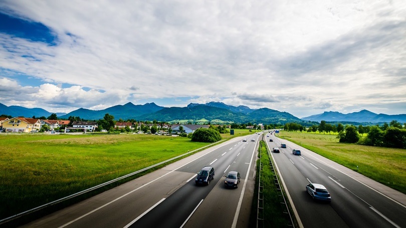 A 8 bei Siegsdorf im Chiemgau A 8 bei Siegsdorf im Chiemgau